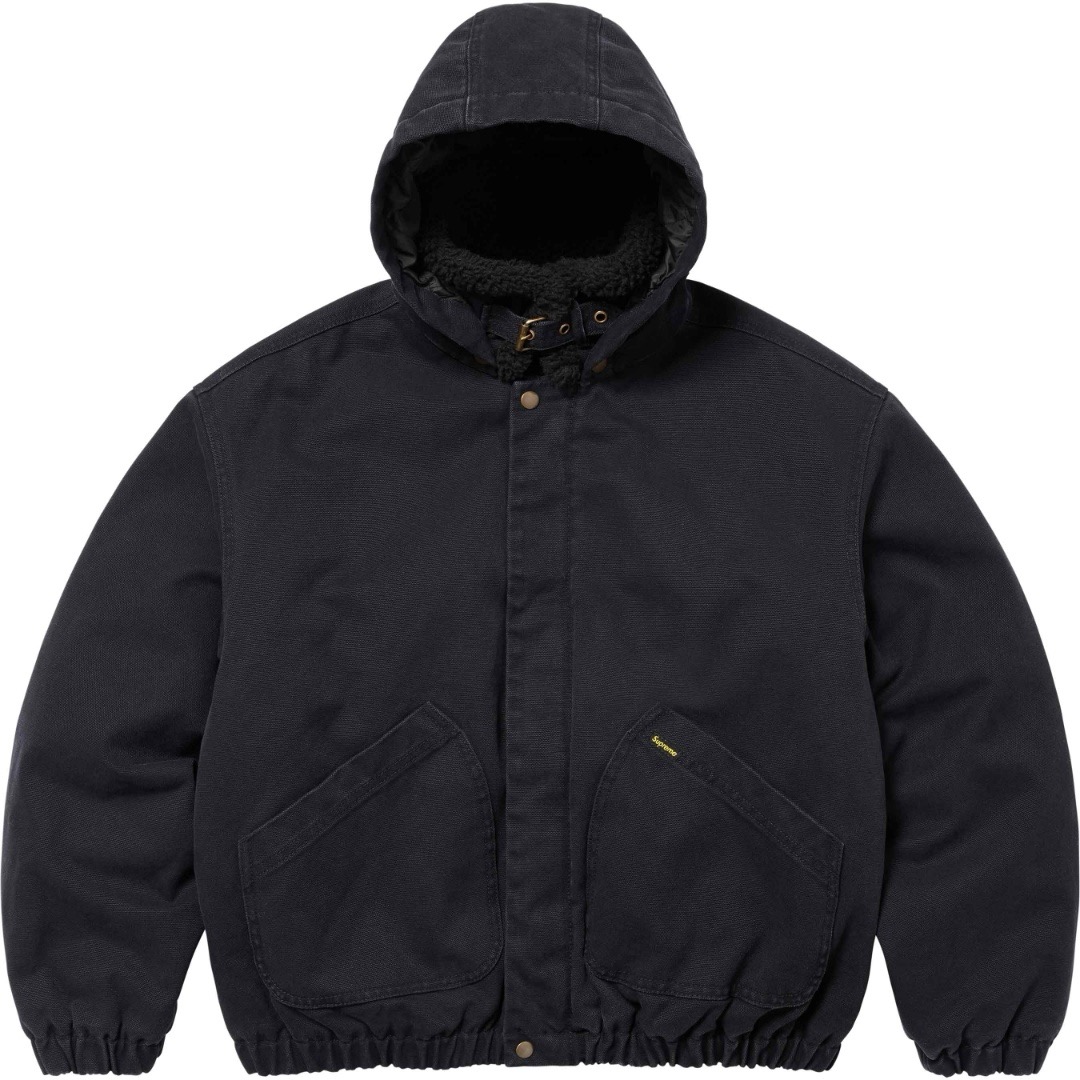 Imagen 2 de Supreme Faux Shearling Lined Bomber Jacket Black
